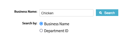 Step 2: Search by Business Name in Maryland