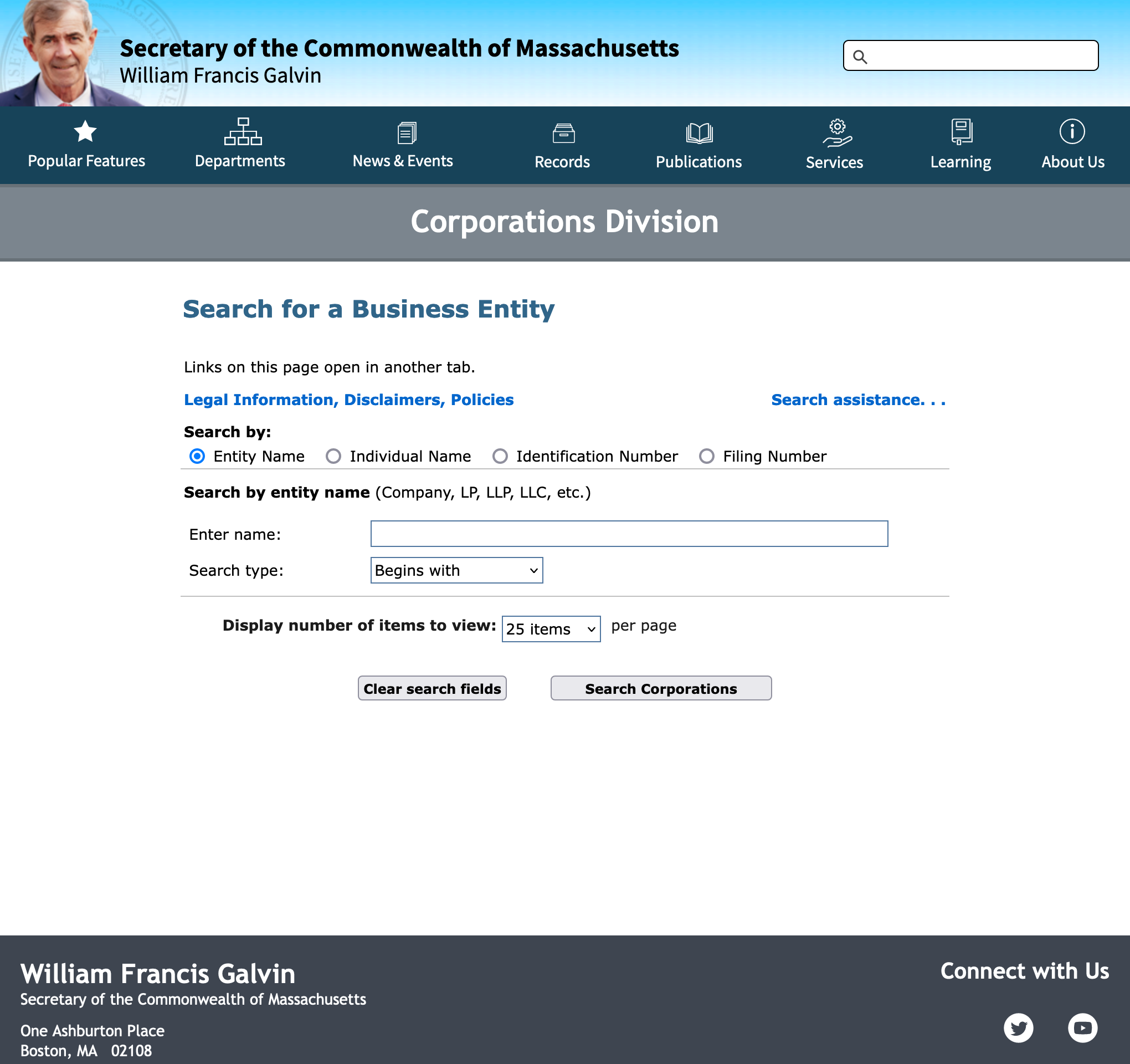 The Massachusetts Business Entity Search Fields Explained