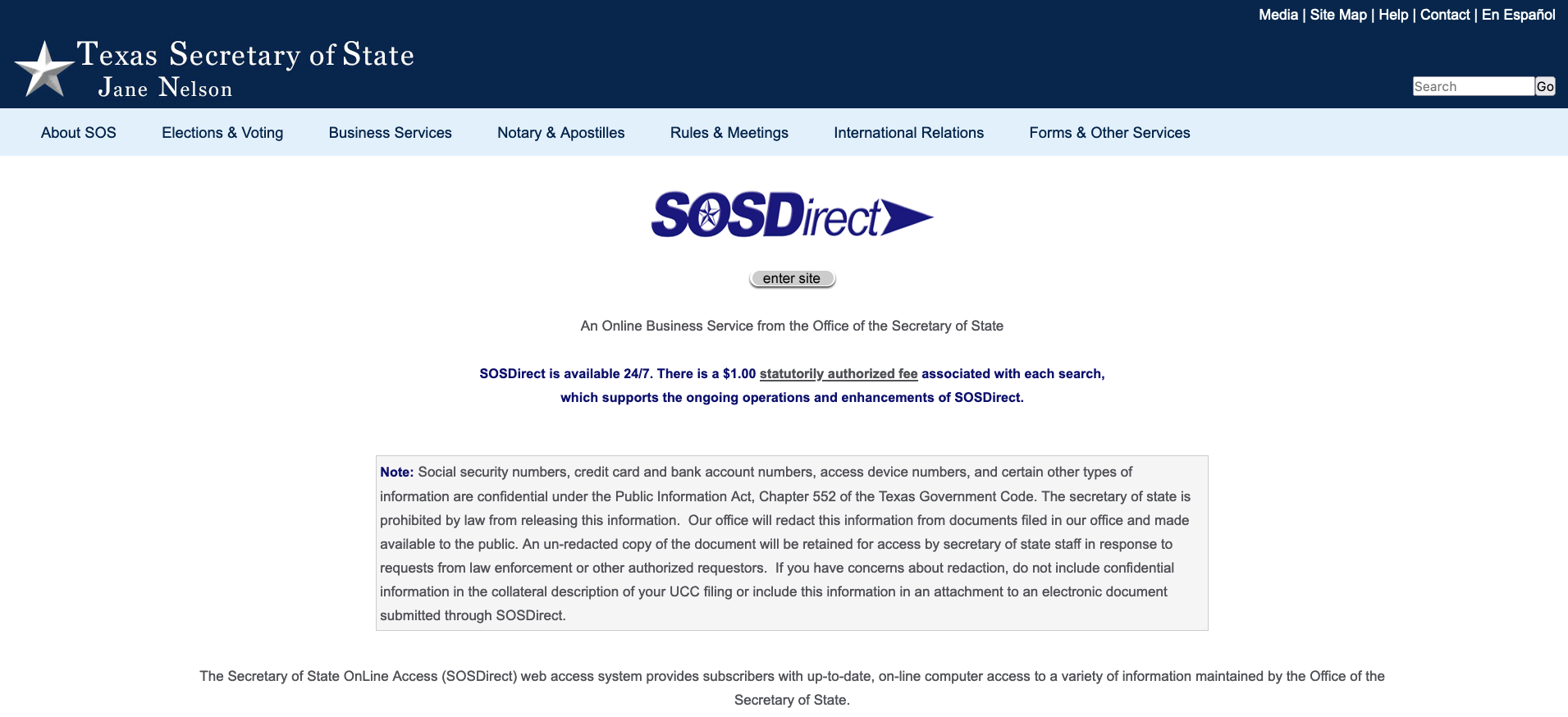 Understanding The Texas Secretary of State Business Search (SOS) Portal